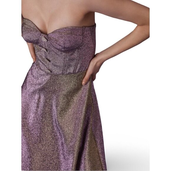 NWT Nocturne Strapless Dress Sweetheart Neckline‎ Heart-Shaped Button, Prom - Picture 6 of 16